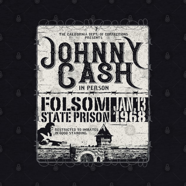 Folsom State Prison Concert 1968 by Alema Art